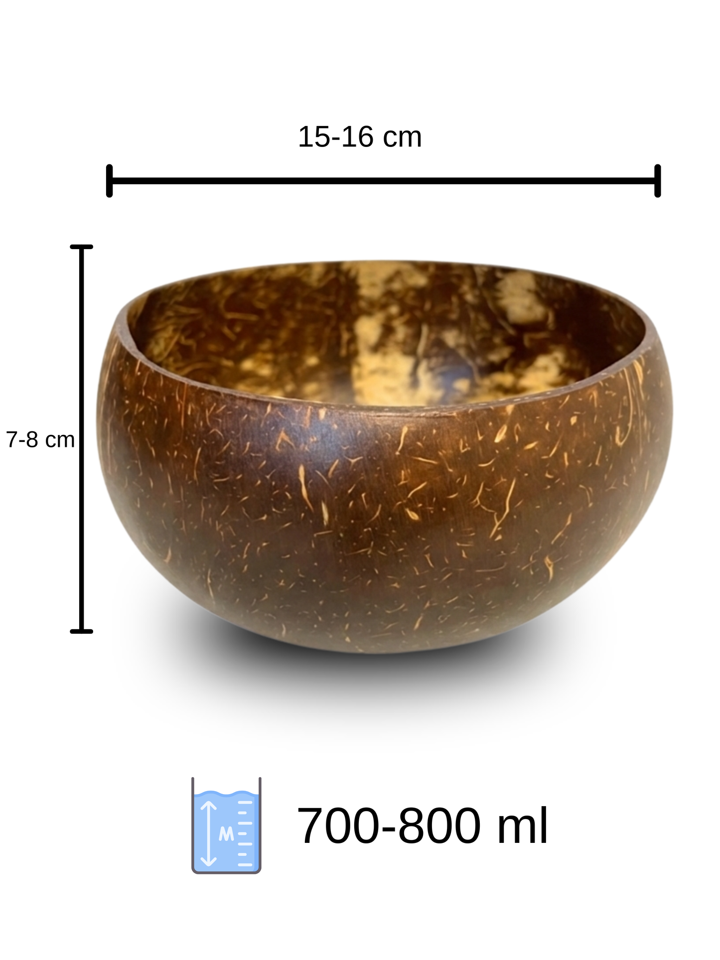 Jumbo Boy, Doğal, El Yapımı Hindistan Cevizi Kase