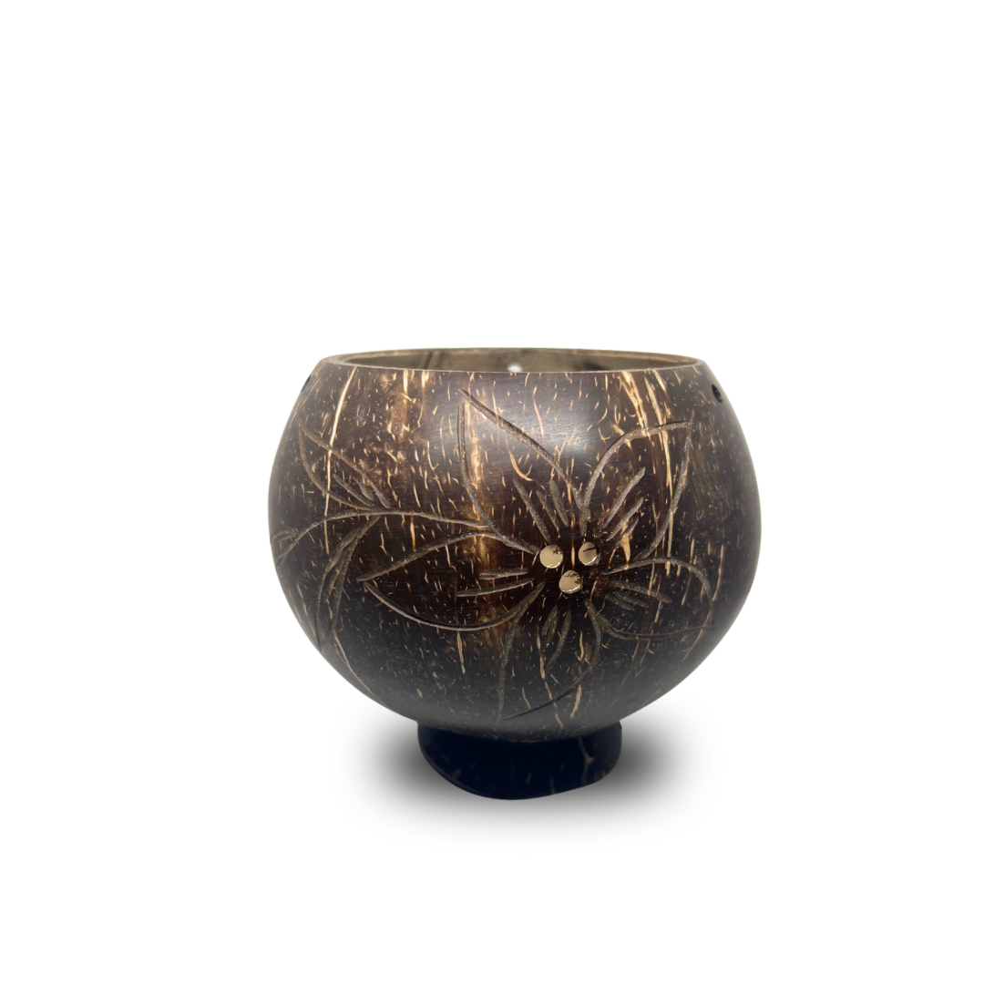 Coconut Shell Candle Holder