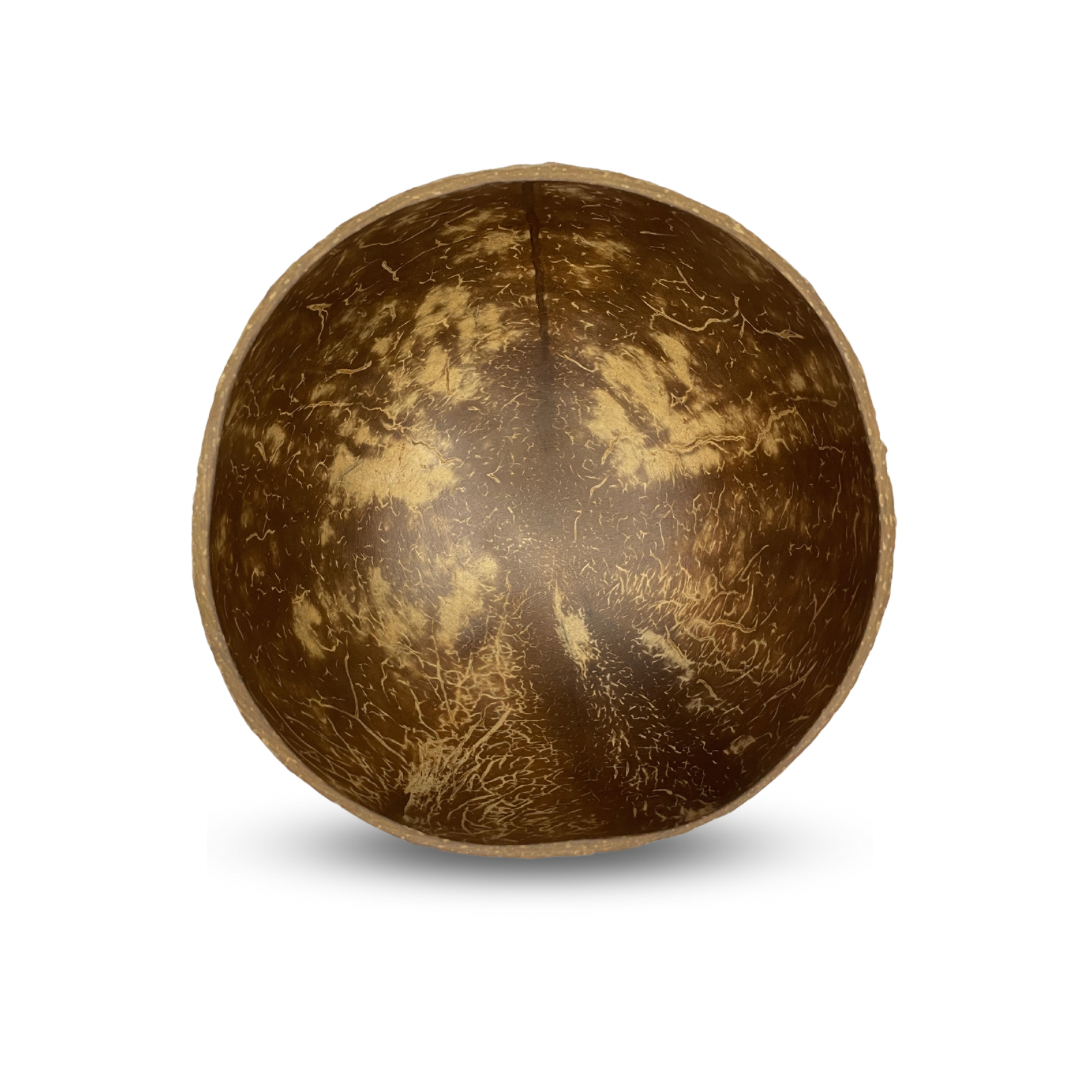 2'li Set Jumbo Boy Doğal ve El Yapımı Hindistan Cevizi Kase