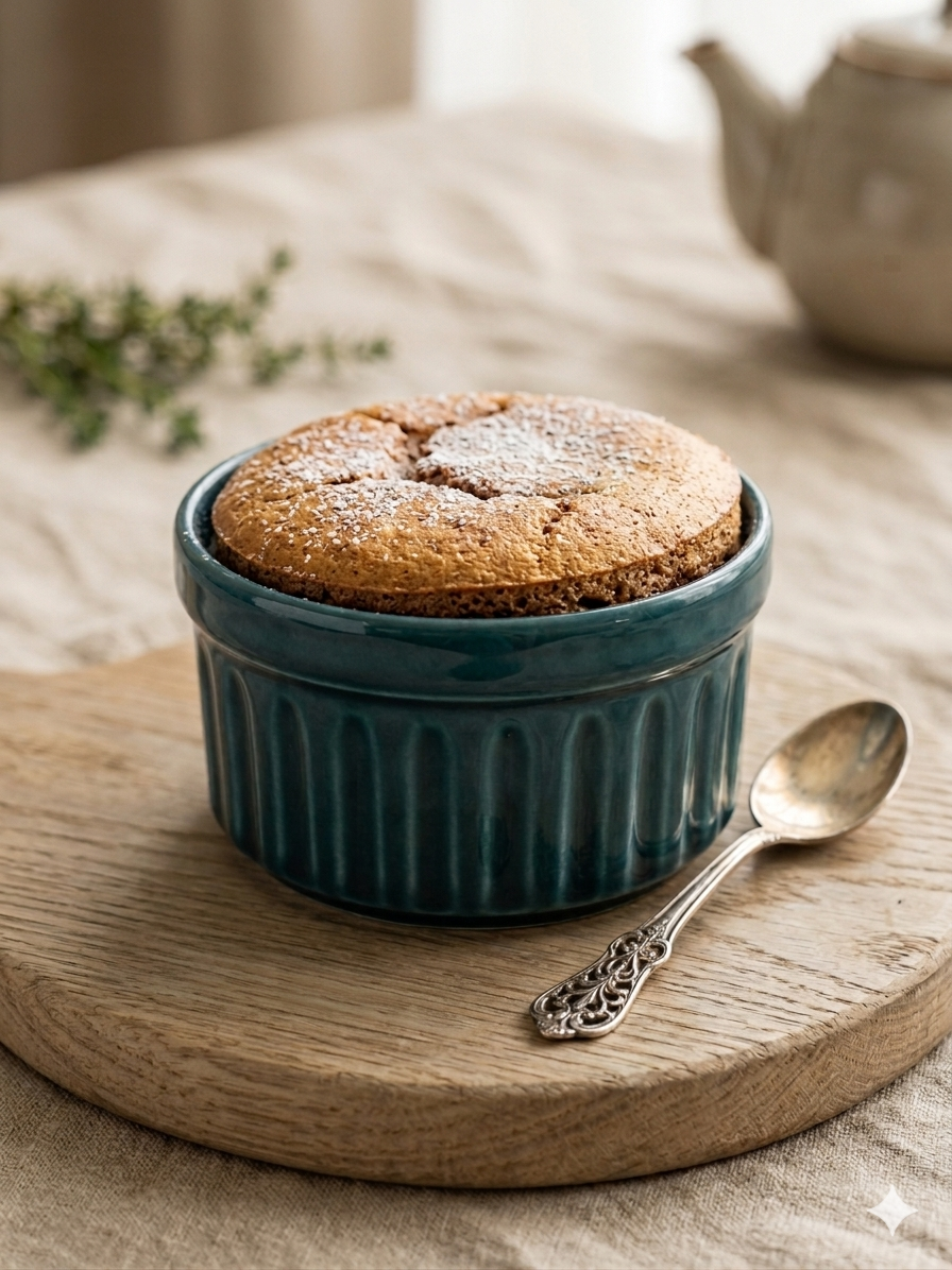2'li Stoneware Yeşil Sufle Kasesi