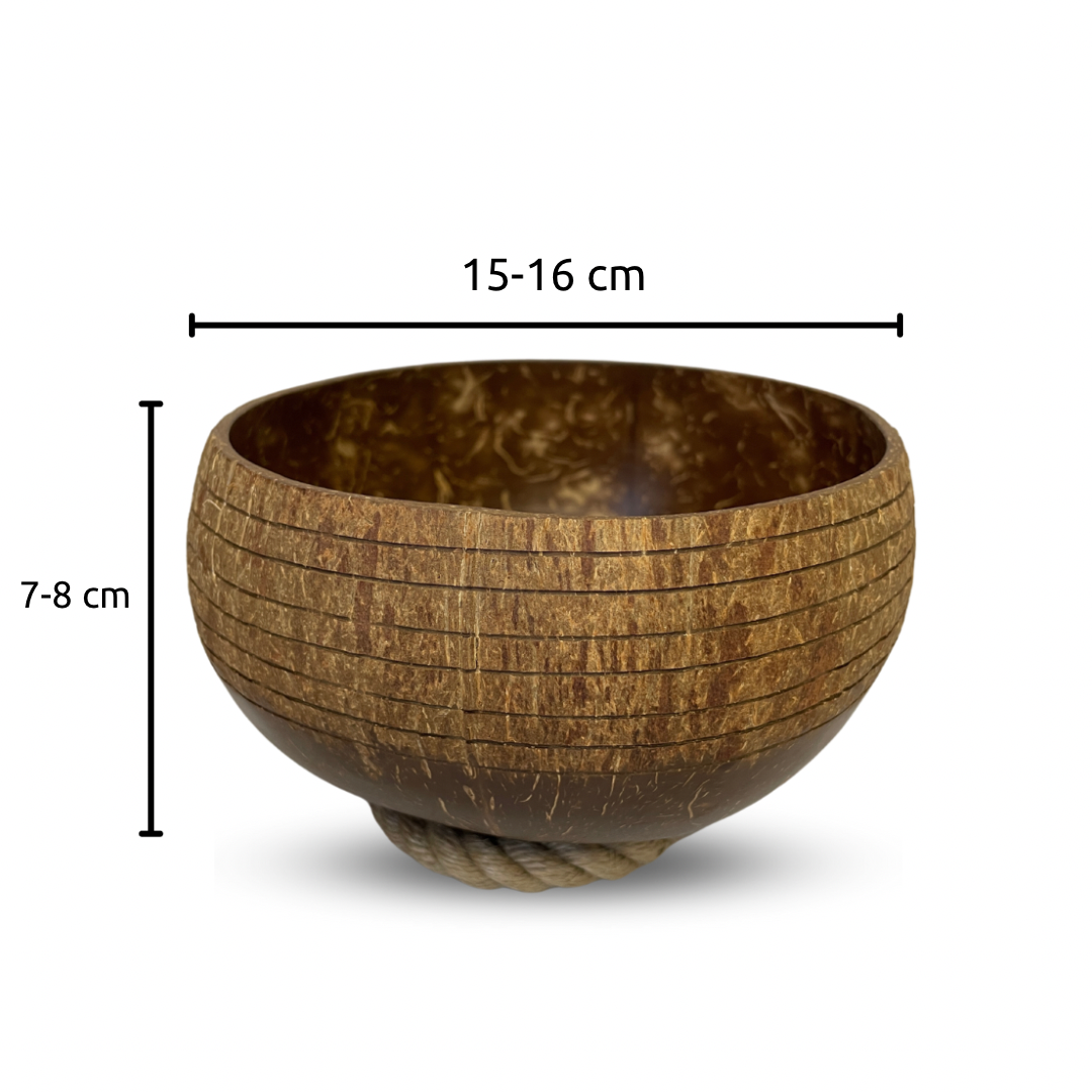 Set of 2 Jumbo Special Design Coconut Bowl