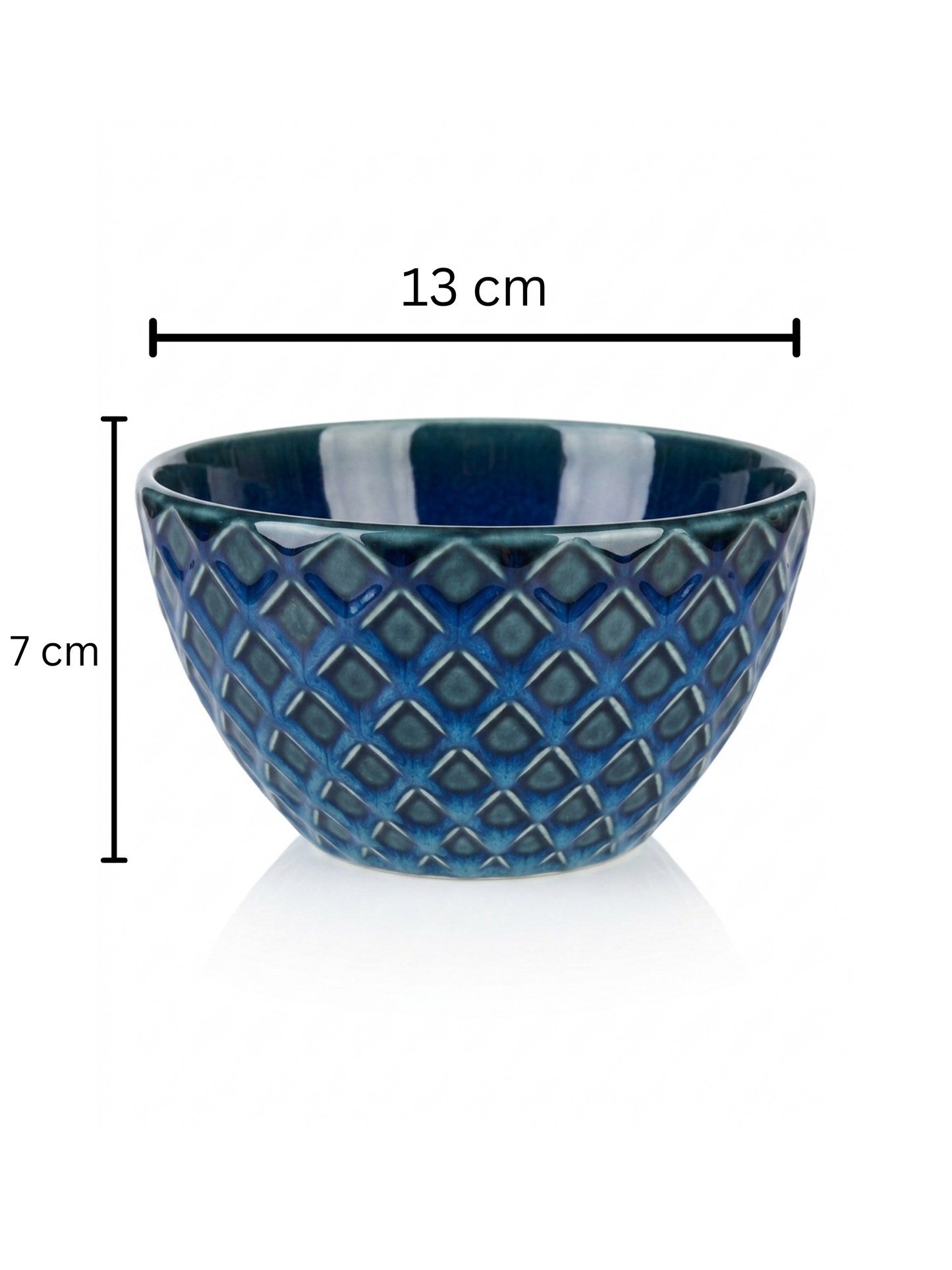 2'li Stoneware Lacivert Bowl Kasesi