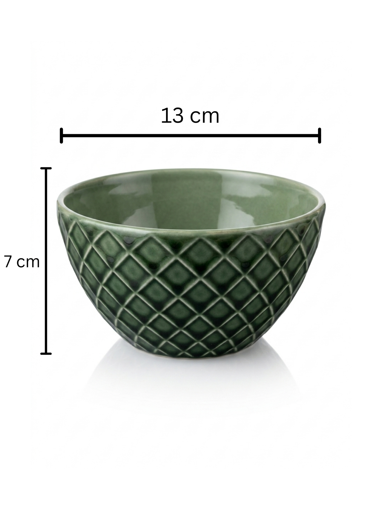 2'li Stoneware Yeşil Bowl Kasesi